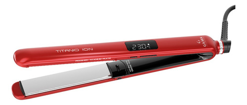 Plancha Titanio Ion Digital Ga.ma Red Triple Ozono