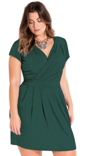 Vestido Plus Size Feminino Soltinho Acinturado Linha Premium