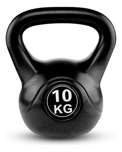 Pesa Rusa Best Kettlebell 10kg Para Ejercicio Gym En Casa Color Negro