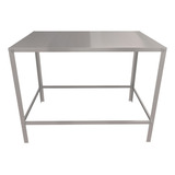 Mesa Inox 304 Industrial 92x53x84 Sem Cuba