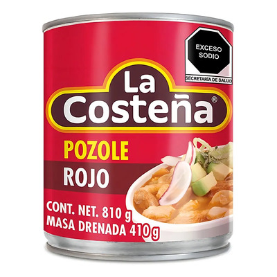 Pozole La Costeña Rojo 810g