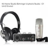 Home Studio Kit Behringer U - Phoria Studio -c1 - Um2 