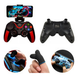 Controle Bluetooth Celular Android Ios Gamepad + Luva Gamer