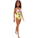 Muñeca Barbie Morena Con Traje De Baño Para Niños De 3 A 7 A