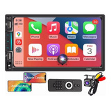 Auto Estereo Pantalla 2 Din Carplay & Android Auto Cámara