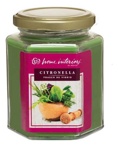 Vela Aromática De Citronella  Home Interiors  