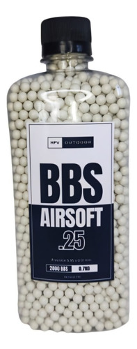 Combo Balines Bbs Airsoft 6mm 0.25 Mfv Outdoor 5600 1,4kg