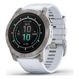 Reloj Smartwatch Epix Pro G2 Garmin 47mm Zafiro Amoled S.a Color Del Bisel Titanio Con Malla Whitestone