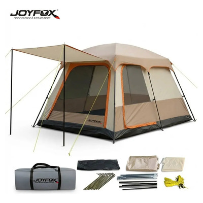 Tienda De Campaña Grande Familiar Para 4-8 Personas Casa De Campaña Impermeable 2000mm 3.3x2.1x1.75m Camping Exterior Carpa Térmica Resistente Con Ventilación Portátil Playa Montaña Sende | Envío gratis