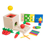 Caja De Madera De Juguetes Montessori