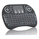 Mini Teclado Inalambrico Recargable Mouse Touchpad Smart Tv