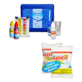 Kit Teste Análise Cloro Ph Alcalinidade Piscina +2 Pastilhas