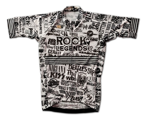 Jersey Camisa Ciclismo Ruta Rocklegends Manga Corta