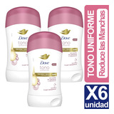 Dove Desodorante Tono Uniforme Calendula Barra X6 Unid