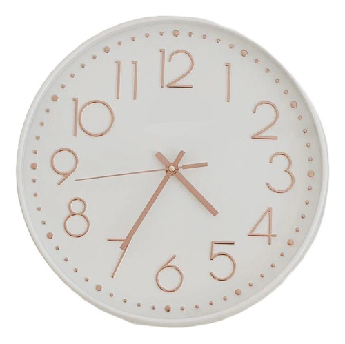 Reloj De Pared Blanco Moderno Minimalista Grande 30cm
