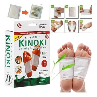 Parche Desintoxicante Pie Cuerpo Relajante Kinoki Caja 10pza | MercadoLibre
