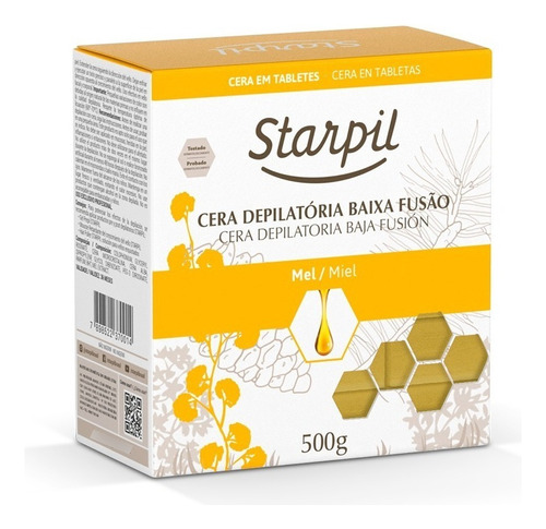 Cera Quente Starpil - 500g Fragrância Mel