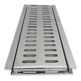 Ralo Linear Inox 304 Grelha 15x50 Com Aro E Tela Insetos