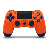 Joystick Mando Control Compatible Con Ps4 Inalámbrico Color Naranja