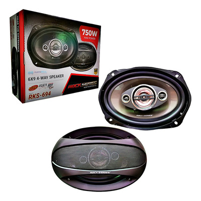 Bocinas 6x9 Pulgadas Rock Series Rks-694 750 Watts Max Negro | Meses sin interés