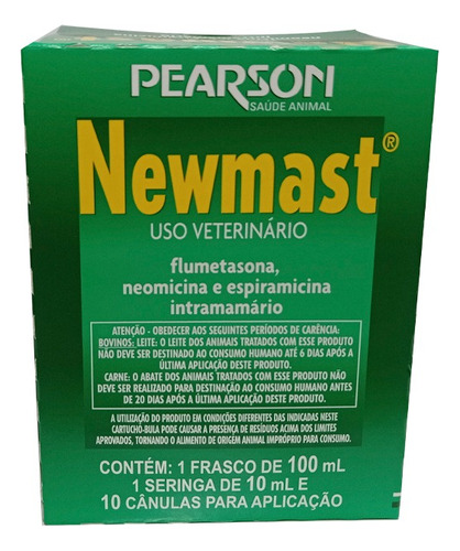 Newmast Antimastítico Injetável 100 Ml - Pearson