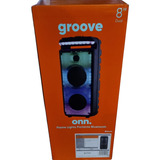Parlante Mini Componente Onn Groove Dual 8  Flame Lights