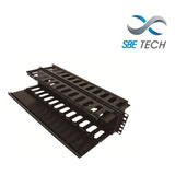 Organizador De Cable Horizontal Para Rack Doble Lado 19