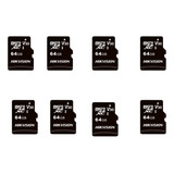 Kit Com 8 Cartão De Memória Hikvision 64gb Microsd C1