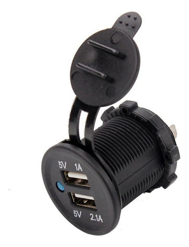 1/2a 12v 2usb Rápido Cargador Impermeable Para Motocicleta