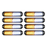 8 Luces Led Estroboscópicas  Luz Camiones De Emergencia