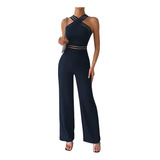 Entero Jumpsuit Mono Negro Fiesta  El 129