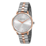 Relógio Mondaine Feminino Prateado Rosê 53659lpmvge4