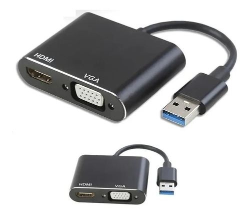 Adaptador Conversor Multitela Usb 3.0 Para Hdmi Vga+3.5mm P2