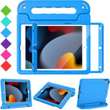 Funda Para iPad Bmouo, Para 9°, 8° Y 7° Generación, Azul