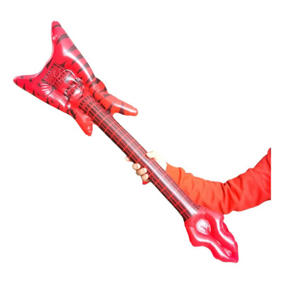 5 Guitarras Rockera Inflable De Plástico Vinil Fiestas Y | Envío gratis