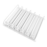 Organizador De Bebidas Para Geladeira Abs, 6 Fileiras, Ajust