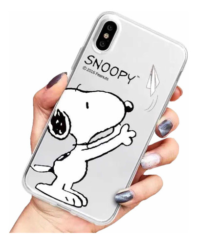 Carcasa Importada Snoopy Para iPhone De Silicona