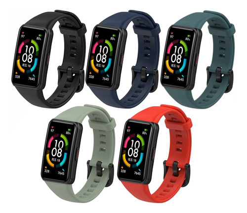 5 Piezas Correa Compatible Con Huawei Band 6 Honor Band 6 7