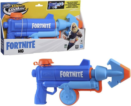 Lanzador De Agua Nerf Super Soaker Fortnite Hg De Hasbro