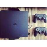 Soporte Ps4 Slim Con 2 Controles Y Soporte Audífonos