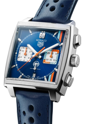 Reloj Monaco Blue Dial Chronograph Cuarzo Limited Edition 