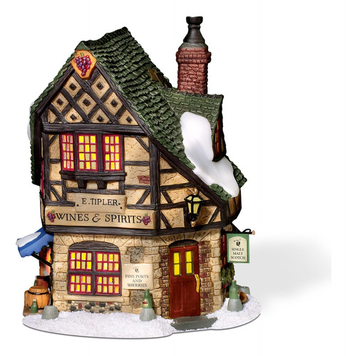 Department 56 Dickens Village E Tipler Agent Wine Spirits B.