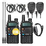 Ham Radio Uv-5r Pro 8w Dual Band Two Way Radio With Handheld