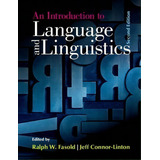 An Introduction To Language And Linguistics, De Ralph W. Fasold. Editorial Cambridge University Press, Tapa Blanda En Inglés