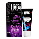 Kit Tintura Kert Cosméticos  Keraton Hard Colors Tonalizante Tom Ultra Violet