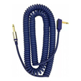 Cable Vox Negro Vcc-90bl Para Instrumento Chapa De Oro Azul