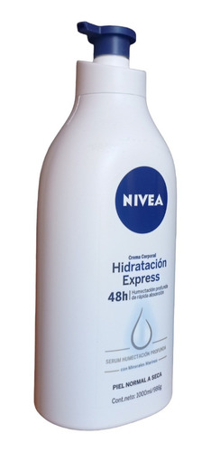 Crema Corporal Nivea Hidratación Express Piel Normal 1000ml