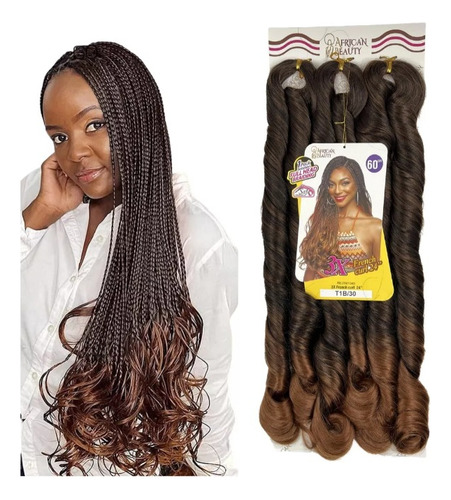 Cabelo/jumbo P/tranças Gypsy Braids Gringa 400gr French Curl