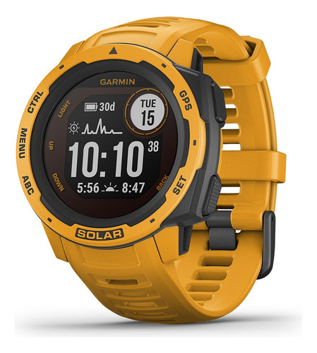 Reloj Garmin Instinct Solar Ultra Resistente Liviano Gps Color Amarillo Ocre