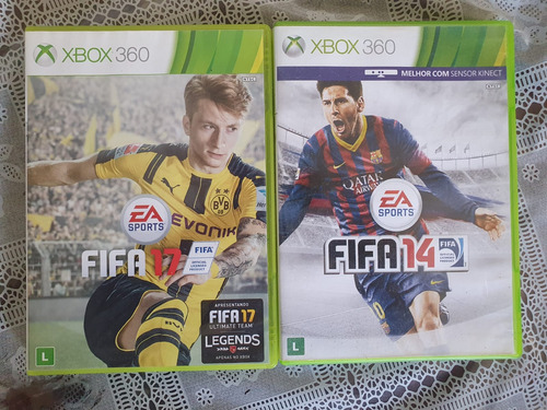 Fifa 14 + Fifa 17 (original - Midia Fisica) Xbox 360